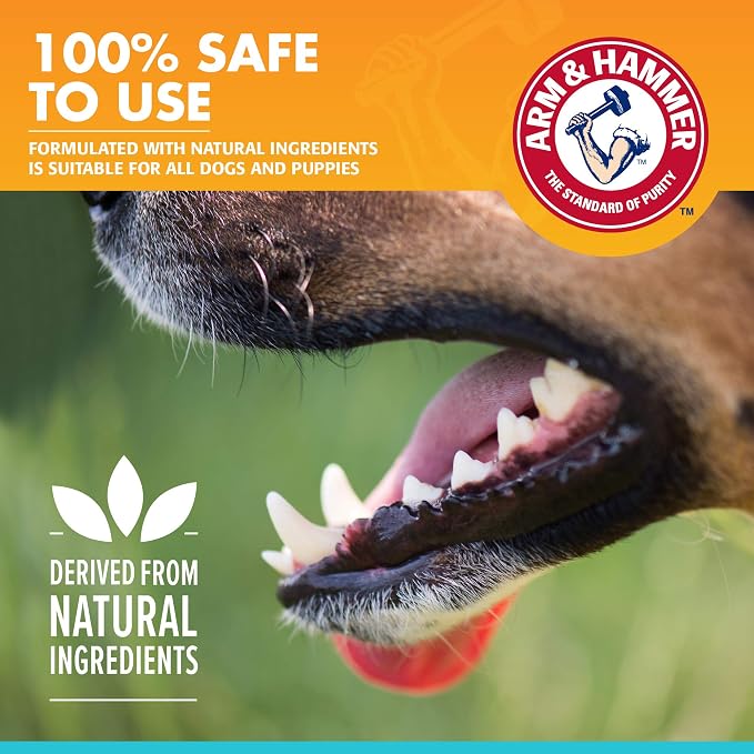 Arm & Hammer Fresh Breath Enzymatic Dog Toothpaste, Chicken, 2.5 Oz, 3-Pk | Enzymatic baking soda formula, poultry flavor, daily use, puppies and adult dogs