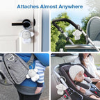 VTech VM819 Baby Monitor + BC8211 Myla the Monkey Bundle - Non-WiFi Video Monitor with 19Hr Battery, 1000ft Range & Portable Soother with Night Light & Stroller Attachment