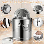 UPSKYPET35lb Dog Food Storage Container, Airtight Stainless Steel | Extra Large Capacity, Rust-Proof, Moisture-Proof, Deters Pets from Opening & Stealing Food, Easy to Clean, Keeps Food Crispy