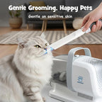 7-in-1 Dog & Cat Grooming Vacuum - Stop Fur & Anxiety at Grooming Time - with Quiet Dog Nail Grinder, Deshedding Dog Brush & Dog Hair Trimmer, Pet Hair Vacuum, 2L Dustbin