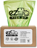 1000 Pet Waste Disposal Dog Poop Bags, EZ Pickup Bags Green (Single roll, not on Small Rolls) | dog training, clean up bag, large 8"x13", single roll - not on small rolls
