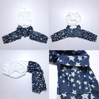 D Doggy Star Italian Greyhound Clothes Cargo Pants Onesie Outfit Whippet for Dog Coat (M,DNM Star Cargo)