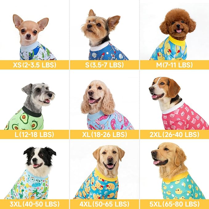 XPUDAC 4 Pack Thanksgiving Turkey Dog Pajamas Soft Strechy Puppy Onesies Funny Pet Fall Clothes for Small Medium Dogs Boy Girl Cat Doggy Costume, XL