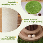 Woochpet 34" Tall Cat Scratching Posts,Heavy Duty and Thicker Cat Scratcher | Protect Furniture,Modern Boho Cat Post,For Indoor Cats,Interactive Cat Toys