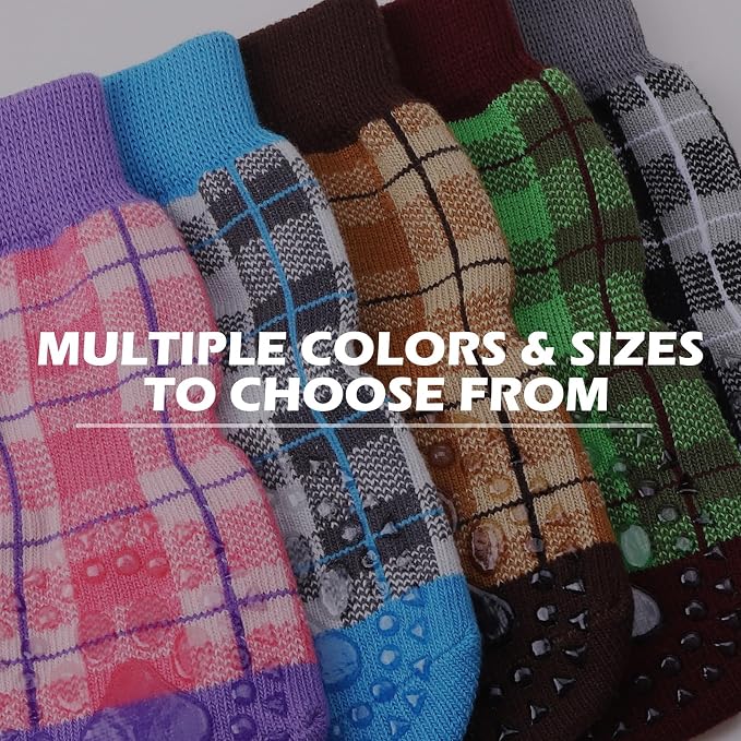EXPAWLORER Dog Socks for Hardwood Floors, Dog Shoes for Winter, Dog Booties for Cold Pavement to Prevent Licking, Paw Protectors Strong Traction Control for Small Medium Large Dogs,Blue XS