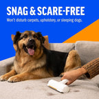 ChomChom Roller & Rake – Reusable Pet Hair Removal Roller with Rake Attachment for Cat & Dog Fur on Furniture, Couch, Carpet, Car, Rugs, Bedding & More– Portable, Eco-Friendly