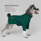 cyeollo Dog Sweater Long Sleeve Knitted Turtleneck Pullover Warm Clothes | Ultra Soft Warm Knit, Full Coverage, 4-Way Stretch for Easy Movement, Easy On & Off, Winter Daily Wear for Small Dogs