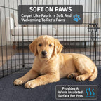 Drymate Jumbo Dog Playpen Mat (60x74), Super Absorbent, Waterproof, Slip-Resistant, Machine Washable, Reusable Puppy Pad for Training, Whelping, Housebreaking, Incontinence, Crate, Kennel (USA Made)