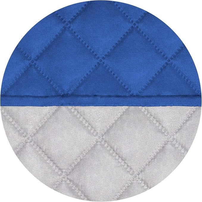 PureFit Reversible Quilted Sofa Cover, Water Resistant Slipcover Furniture Protector, Washable Couch Cover with Non Slip Foam and Elastic Straps for Kids, Pets (X Large, Classic Blue/Ivory) | Classic Blue/Ivory, Water Resistant Couch Protector, Washabl...