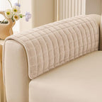 Smiry Velvet Couch Cover for Dogs, Non Slip Soft Sofa Protector for Pets | Washable Sofa Cover for Cats, Furniture Protector Against Pet Hair, Scratches, Fits Sectional Sofa(Apricot, 27.6"x27.6")