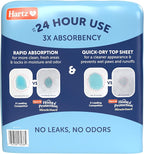 Hartz Miracle Guard Dog and Puppy Dog Pads Max Absorbency 24 Hour Use Odor Eliminating No Leaks, X-Large Size 30 Count