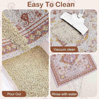 Glittme Cat Litter Mat with Non-Slip Bottom Litter Box Mat 40"X30" Litter Trapping Mat Easy to Clean Washable Cat Food Mat for Kitty,XL