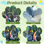 CypherX Outdoor Rainbow Cat Enclosure, 5 in 1 Portable Cat Tents for Outside Cage Free Outside Pet Enclosure Cat Tunnel Outdoor Playground for Indoor Cats and Small Animals