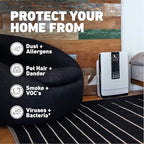 HATHASPACE HSP001 True HEPA Air Purifier | True HEPA Air Purifier for Home - Removes 99.9% of Dust, Smoke, Pet Dander & Odors, Covers Up to 700 Sq Ft