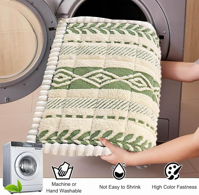 Couch Cover for Dogs, Washable Non-Slip Boho Geometric Pet Sofa Protector, Soft Sofa Slipcovers Cushion Protector for Dogs and Cats. (Green, 27.6" x 82.7" x 1.5")