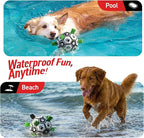 QDAN Dog Toys Dog Balls, 6 Inch Dog Soccer Ball with Straps, Herding Balls | Dog Birthday Toy, Balls for 20-40lbs Dogs, Outdoor Puppy Toys to Keep Them Busy, Interactive Toy for Tug, Pool Water Toy Ball