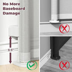 Retractable Baby Gate for Stairs & Doorways, Dog Gate Indoor Outdoor | Extends to 55" Wide 34" Tall Mesh Child Gate for Hallways, Deck, Porch, Pet Toddler Safety Essentials, Easy Install, White