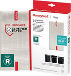 Honeywell HEPA Air Purifier Filter R 1 Pack For HPA 100/200/300, 3000, 5000 | Genuine Honeywell Filter, Airborne Allergen HEPA Air Filter Replacement Targets Wildfire/Smoke, Pollen, Pet Dander and Dust
