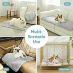 COZY KISS Cooling Couch Arm Cover for Dog Washable, Cool Sofa Cushion Mat | Q-Max >0.4 Cool Tech, Non-Slip Pet Pad for Car Seat Protector, Liquid Pee Proof Mat for Dog, Cats, 27.5x27.5 Inch, Grey
