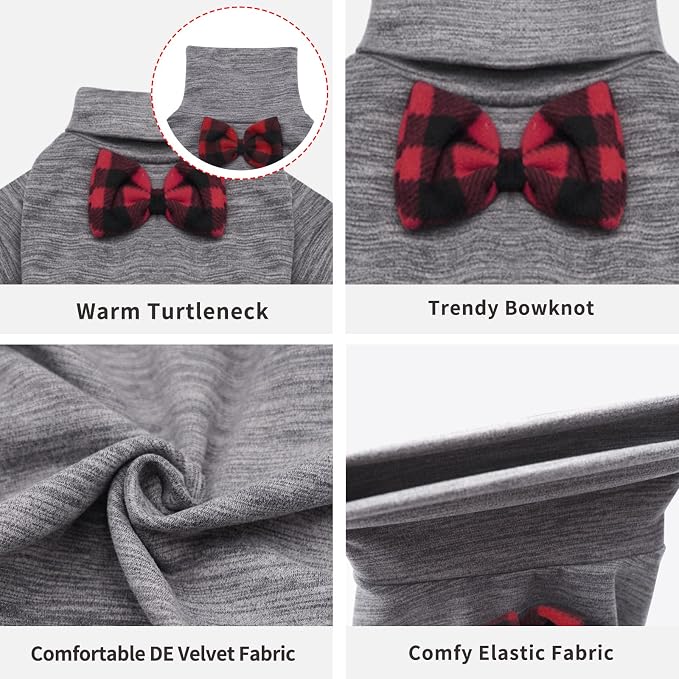 KYEESE Turtleneck Dog Pajamas for Small Medium Large Dogs Warm Dog Onesie | 4-Way Stretch, Lightweight & Breathable, Reduces Shedding, Gentle on Sensitive Skin, Recovery Support, Easy Potty Breaks