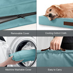 Jumbo Waterproof Orthopedic Dog Bed for Extra Large Dogs | Egg Crate Foam, Pressure Relief, Fits 54x37 Crates, Machine Washable 1680D Oxford Cover, Indoor & Outdoor Use, Up to 150 lbs