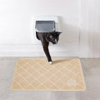 Niubya Premium Cat Litter Mat, Litter Box Mat with Non-Slip and Waterproof Backing, Litter Trapping Mat Soft on Kitty Paws and Easy to Clean, Cat Mat Traps Litter from Box