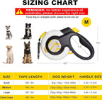 FIDA AutoBrake Retractable Dog Leash. Advanced Patented Design for Dog Pulling, 16 ft Heavy Duty No Pull Pet Walking Leash for Medium Breeds. Tangle Free, Soft Grip, Medium Size.