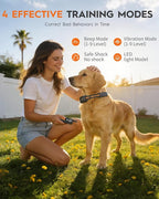 MKZ Dog Training Collar with Remote 3300FT for 3 Dogs, IPX7 Waterproof Rechargeable Training Collar with Beep, Vibration, Training Collar for Large Dogs, Small Dogs, Medium Dogs (10-120 lbs)