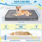 Loiion Dog Car Bed, Non-Slip Backseat Extender Pet Mat 50"x24.6" | Removable, Washable Dog Bed With Waterproof Liner Protects Car Seats, Anti-Slip Travel Bed For Dogs