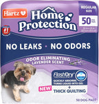 Hartz Home Protection Lavender Scented Odor Eliminating Dog Pads, 50 Count