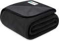 PetAmi Waterproof Dog Blanket for Couch, Pee Proof Reversible Cat Blanket for Sofa Bed Furniture Protector, Soft Fleece Washable Pet Throw for Dogs Cats Puppies Kittens, 60x80 Black Gray