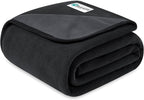 PetAmi Waterproof Dog Blanket for Couch, Pee Proof Reversible Cat Blanket for Sofa Bed Furniture Protector, Soft Fleece Washable Pet Throw for Dogs Cats Puppies Kittens, 60x80 Black Gray