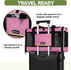 GAPZER Cat Carrier 18x11x11 Delta Airline Approved, Pet Plane Travel Crate | Soft Teacup Dog Bag 12 lbs, Yorkie Taxi Kennel Easy Load, Carrying Case for Kitten Cat up to 15 pound, Toy Poodle Mesh Cage