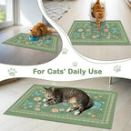 Unicorn Catcher 33"x22" Cat Litter Mat Non-Slip Washable Litter Box Mat | High-Density PVC Litter Catcher Mat Efficiently Traps Scattered Litter From Paws To Keep Floors Clean