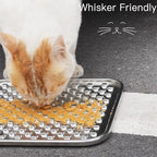 Double Layer Stainless Steel Lick Mat for Dogs & Cats, Chew-Proof & Non-Slip, Anxiety Relief, Whisker Friendly, Dishwasher-Safe Slow Feeder Pad[2Pack]
