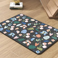 Pet Feeding Mat-Absorbent Dog Mat for Food and Water Bowl-No Stains Quick Dry Water Dispenser Mat-Dog Accessories Pet Supplies-Bowl for Messy Drinkers（DARKFLOWERS,16"x24"
