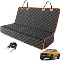 MIXJOY Truck Back Seat Cover for Dogs, Waterproof Pet Seat Covers for Trucks, Dog Cover for Truck Back Seat, Nonslip Pet Bench Seat Cover for Ford F150 F250 F350/Chevrolet Silverado/GMC/Ram