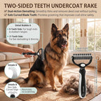 5 PCS Cat & Dog Grooming Kit Brush, Self-Cleaning Slicker Hair Brush, Nail Clipper, Undercoat Rake, Pet Bath Brush with Removable Screen,Pet Comb for Short & Long Haired Dogs Cats, Black