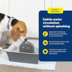 PetSafe Drinkwell Ceramic Pet Water Fountain, Cats & Dogs, Quiet, 70 oz | Encourages Pets to Drink More, Replaceable Carbon Filter, Whisper-Quiet Submersible Pump, Dishwasher Safe