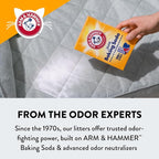 ARM & Hammer Slide Platinum Easy Clean-Up Clumping Cat Litter, 27.5 Lbs | 24/7 Odor Control, Triple-Action Freshness, Non-Stick, Low Tracking, Multi-Cat Formula, Scented