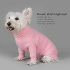 cyeollo Dog Sweater Long Sleeve Knitted Turtleneck Pullover Warm Clothes | Ultra Soft Warm Knit, Full Coverage, 4-Way Stretch for Easy Movement, Easy On & Off, Winter Daily Wear for Small Dogs