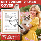 Loiion Cat Scratch Proof Furniture Protector Waterproof Sofa Cover 150"x91" | Pet-Friendly Couch Protector, Anti-Scratch & Anti-Slip Sofa Cover For Cats Dogs Kids, Machine Washable