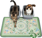Unicorn Catcher 33"x22" Cat Litter Mat Machine Washable Litter Trapping Pad | Kitty Paw Friendly Padding With Breathable 3D Air Mesh Technology And A Non-Slip Base To Keep Home Floors Debris-Free