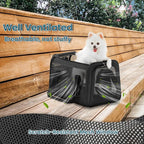 PETSFIT 19 x 12 x 12 Large Cat Carrier | Roomy Escape-Proof Cat Car Seat, Safe Driving, Lockable Zippers & Safety Tether, Soft-Sided Travel Carrier
