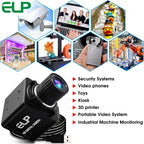 ELP USB Camera Manual Zoom 4mm Lens Prototype Camera 2Megapixel 1080p Webcam Cmos OV2710 Webcamera High fps 100fps Web Cam Security Surveillance Dog Pet Baby Video Monitoring USB Cameras for Most OS