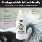 SKOUT'S HONOR Skunk Odor Eliminator for Pets, 32 oz, 2-Pack | Instantly Eliminates Skunk Spray Odor on Pets, Indoor and Outdoor Surfaces, Eco-Friendly Plant-Powered