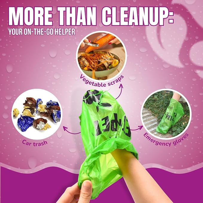 Pet N Pet Poop Bags For Dogs, Green 540 Counts Lavender Scented Dog Poop Bags Rolls, Dog Bag, Pet Waste Bag