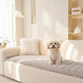 Dog Couch Cover, Non Slip Sofa Covers for 3 Cushion Pet Friendly | Washable Soft Sofa Slipcovers for Dogs, Furniture Protector Against Fur, Dirt, Dog Mat for Couches, Oatmeal, 27.6" x 70.9"