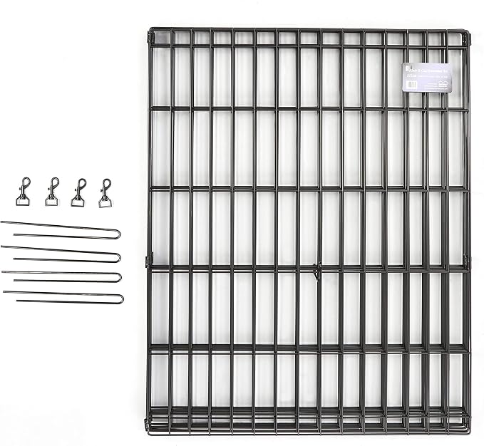 MidWest Homes for Pets 48-Inch Exercise Pen, for Indoor and Outdoor Use, 16 Sq Feet of Play, Single Door Folding Dog Pen, with Large Door Opening & Secure Latch, Easy to Set Up, Foldable Dog Playpen