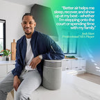 BLUEAIR Blue Signature Small Smart Air Purifier for Bedroom, Home & Office, HEPASilent Air Cleaner for Pets, Allergies, Dust & Smoke, Cleans 1,190 Sq Ft Per Hour, Quiet HEPA Air Purifier, App Control